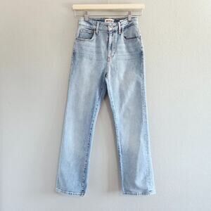 Guess Originals Women's High Rise Straight Ankle Jeans Size 24 Light Wash